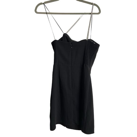 Revolve Amanda Uprichard Dream Mini Dress Crystal Embellished Strap Slit Med - Picture 8 of 11